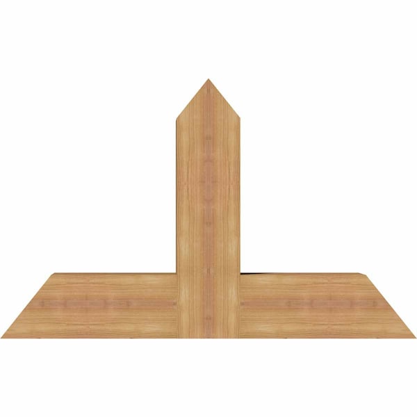 Ekena Millwork Portland Timber Gable Bracket, Western Red Cedar, 36"W x 23"H x 5 1/2"D x 5 1/2"F, 15/12 Pitch GBW036X23X0606POR00SWR - main